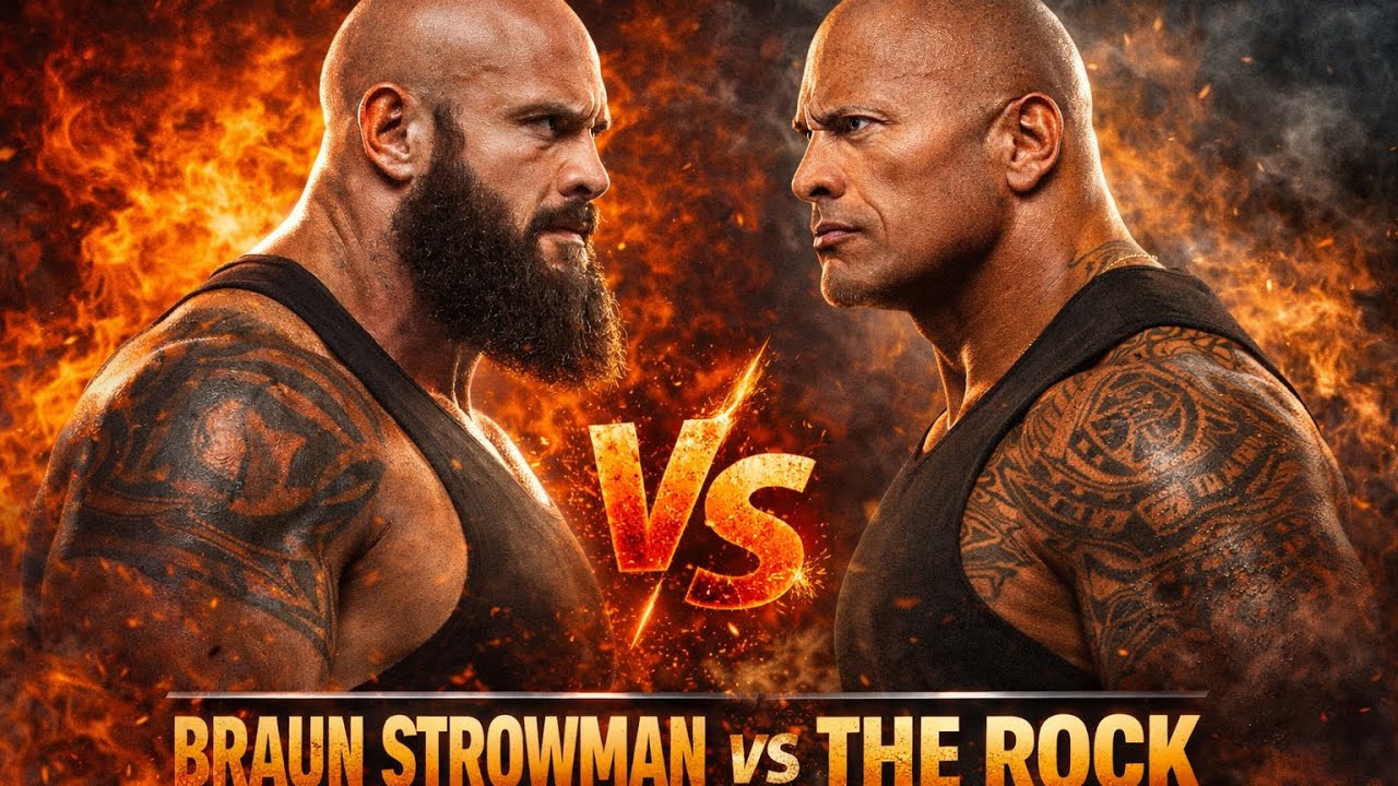 The Rock vs Braunestrowman- Biggest match WWE 2k 25
