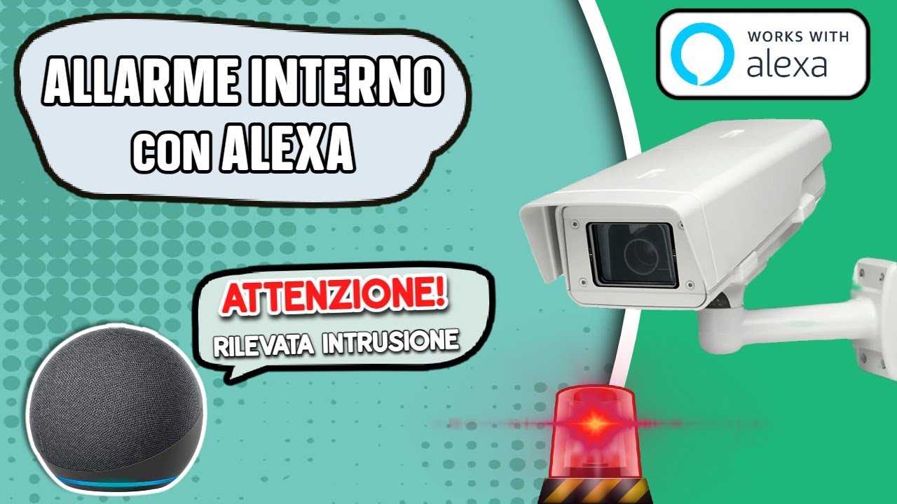 COME ATTIVARE ALLARME INTERNO con ALEXA e TELECAMERA di SORVEGLIANZA