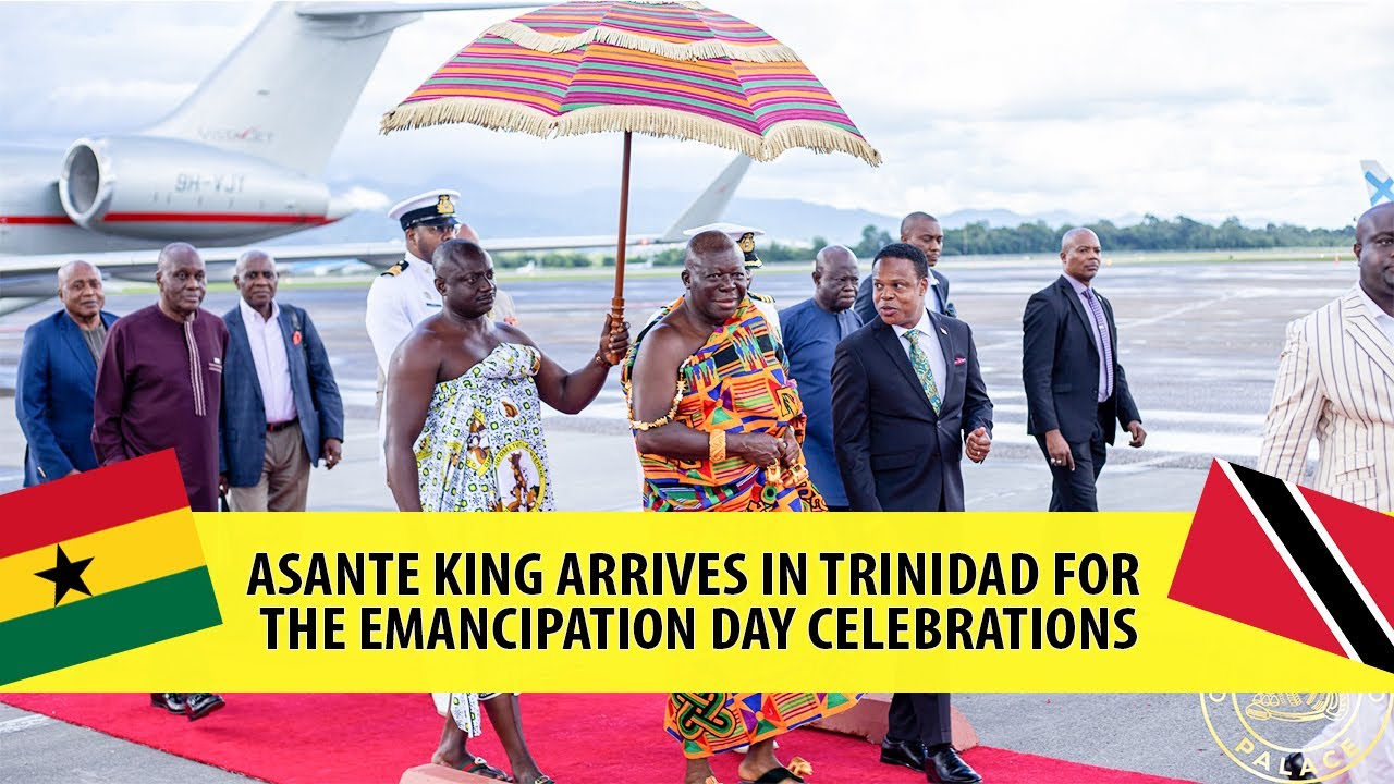 Asante King's Arrival Sets the Bar High for Trinidad's Emancipation Celebrations! #ashanti #asante