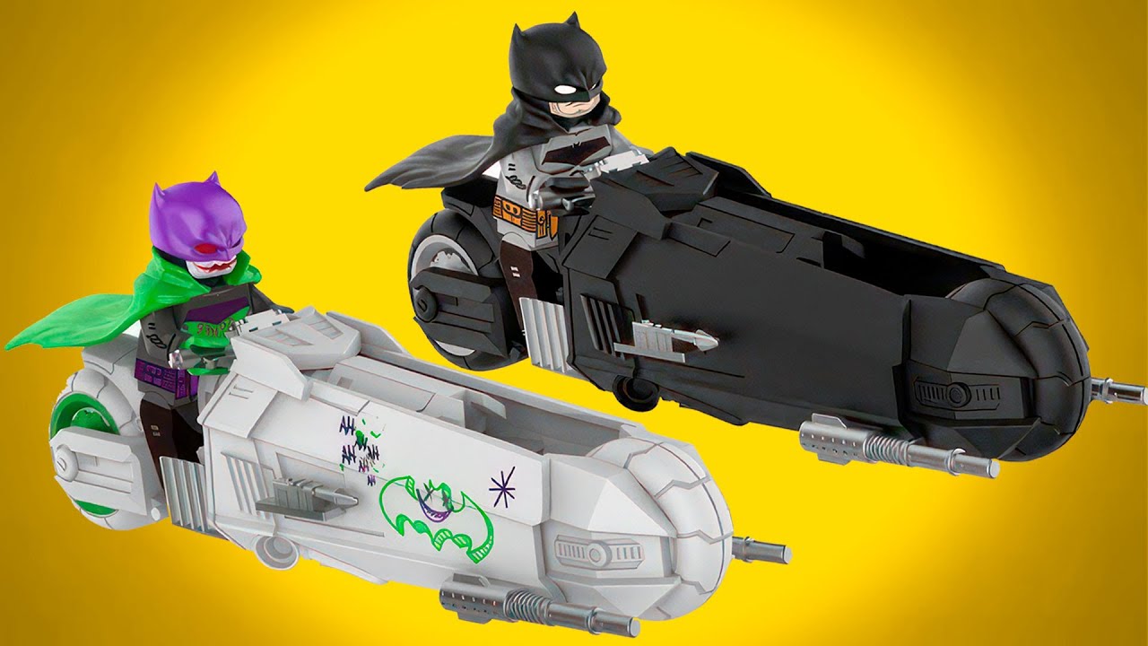 LEGO Batman White Knight | Joker White Knight | Batcycle Unofficial Minifigures