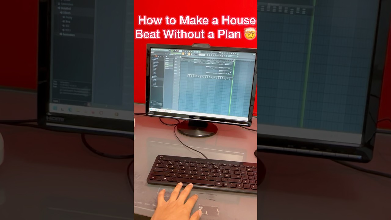 Making a house beat in 45 seconds #shorts #shortvideo #howtomakebeat #beats #beatmaker