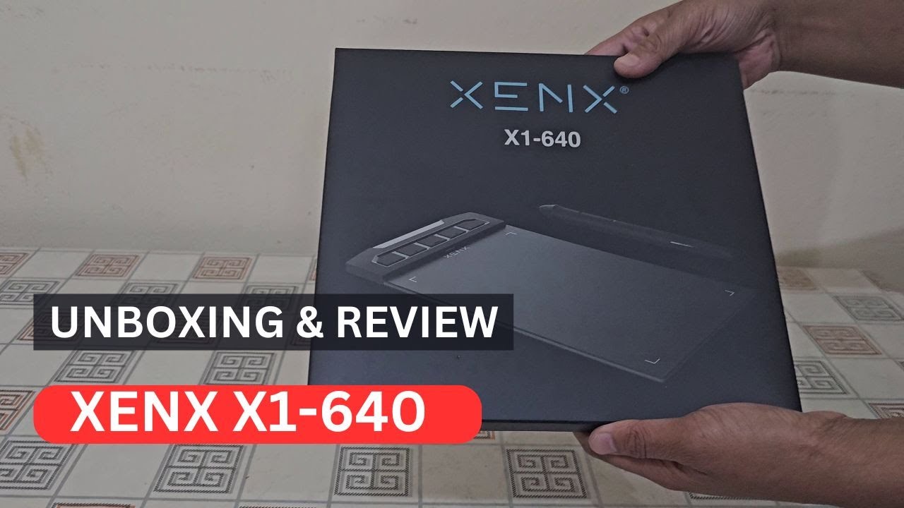 XENX X1-640 Graphics Drawing Tablet - Unboxing & Testing