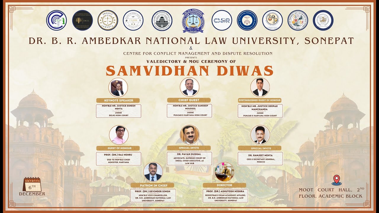 Valedictory & MOU Ceremony of Samvidhan Diwas, DBRANLU