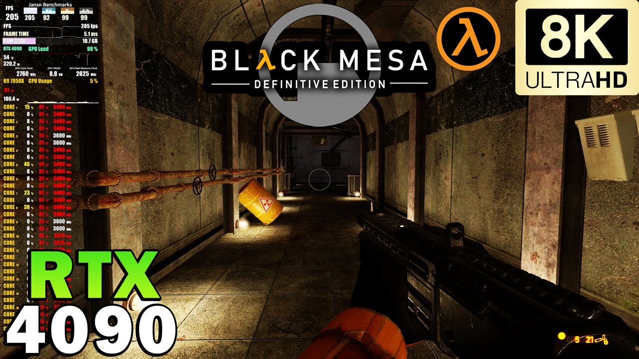 ►Black Mesa in 8K | Maximum Graphics | RTX 4090 | Ryzen 9 7950X