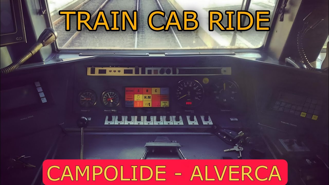 TRAIN CAB RIDE | CAMPOLIDE - ALVERCA | PORTUGAL com Velocímetro