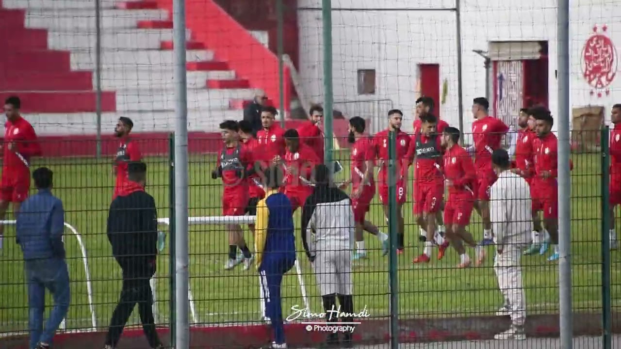 ٱخر حصة تدريبية لنادي الوداد الرياضي لسنة 2023 إستعدادا للديربي البيضاوي