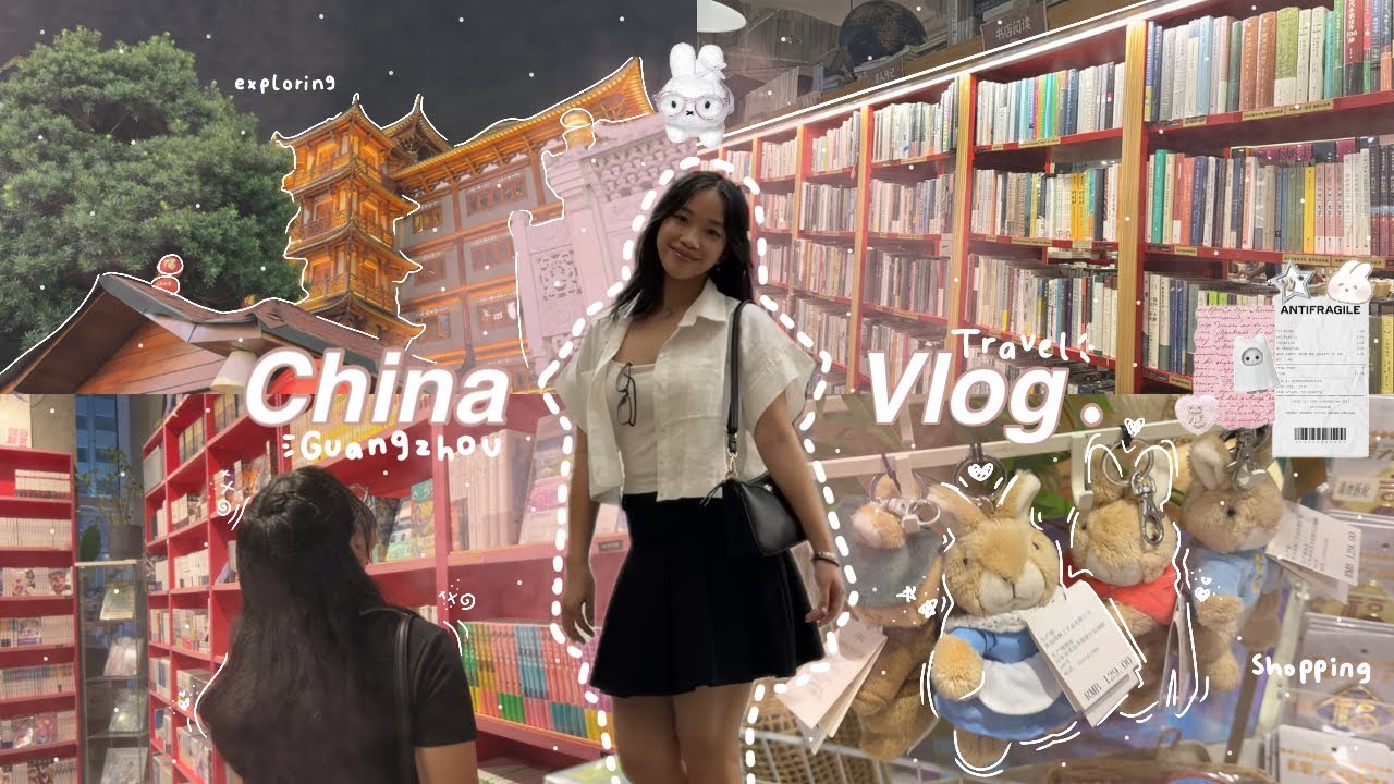 CHINA VLOG 🪭🏮|| Guangzhou, traveling, exploring, shopping, eating goods, etc..