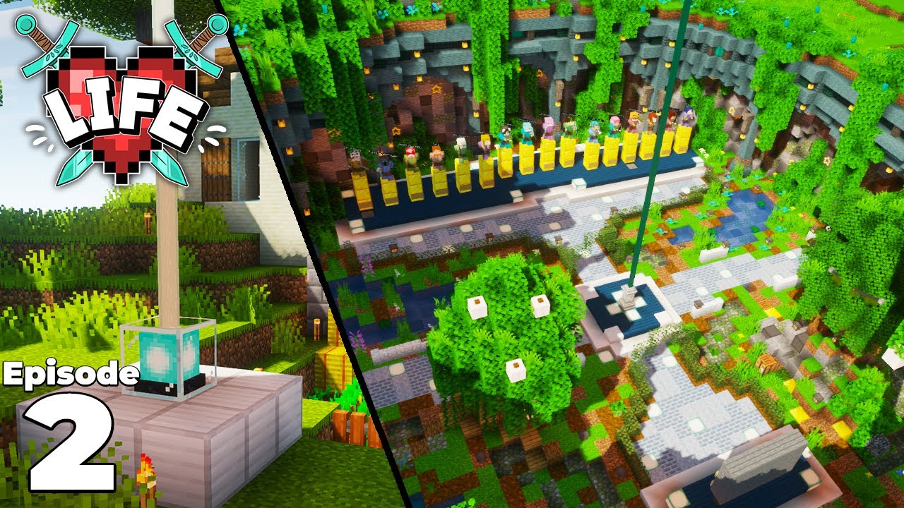 Exploring the X Life SMP server! Episode 2 : Minecraft Survival Let's Play
