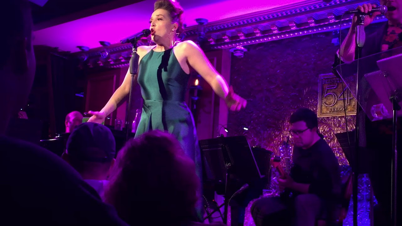 Jessica Vosk at 54 Below singing Million Dreams/Jet Plane (2.3.18)