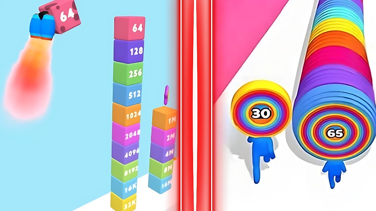 Man Layers 3D 🆚 Happy Cube 2048 | Epic Puzzle & Fun Gameplay Challenge 2025