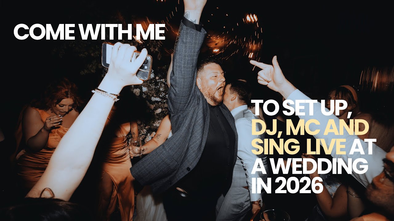 Come setup and dj, mc and sing at a wedding with me in 2026
