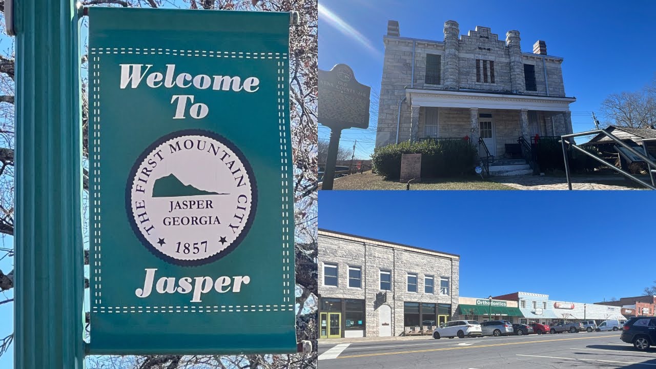 Visiting Historic Downtown Jasper Georgia - Pretty Town - Historical - Shops - Restaurants