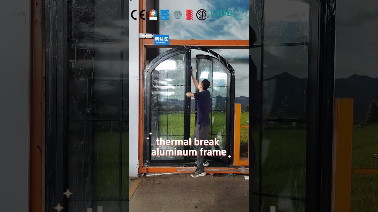 aluminum arch door #entrydoor #doors #frenchdoors