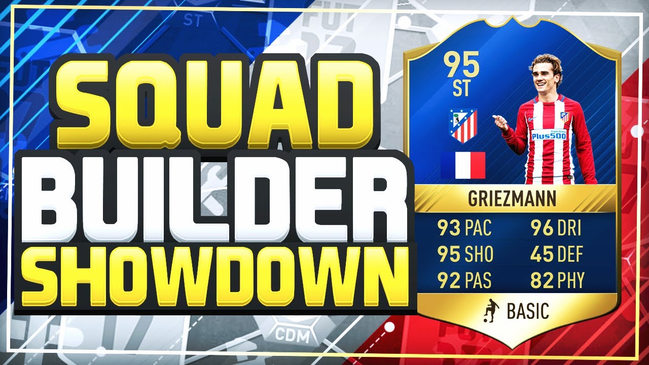 FIFA 17 SQUAD BUILDER SHOWDOWN!! - TEAM OF THE SEASON GRIEZMANN!! - 95 Griezmann Squad Builder