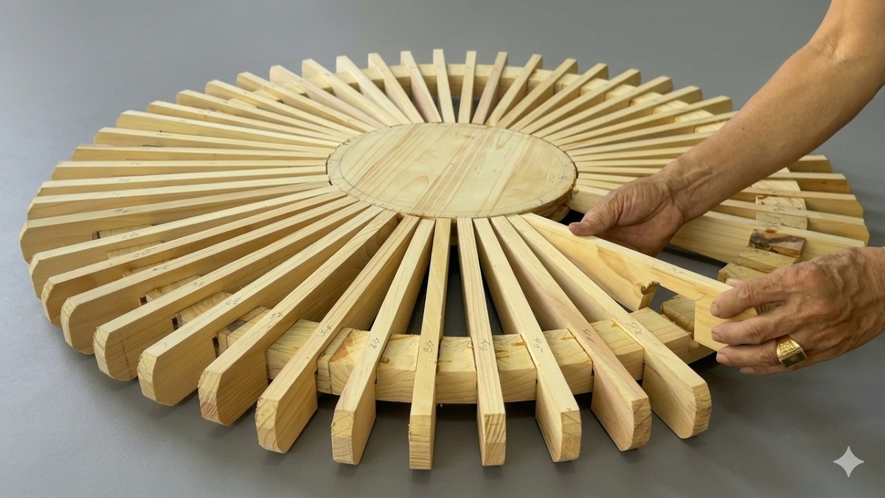 From Wooden Strips to a Stunning Coffee Table – Amazing DIY Idea