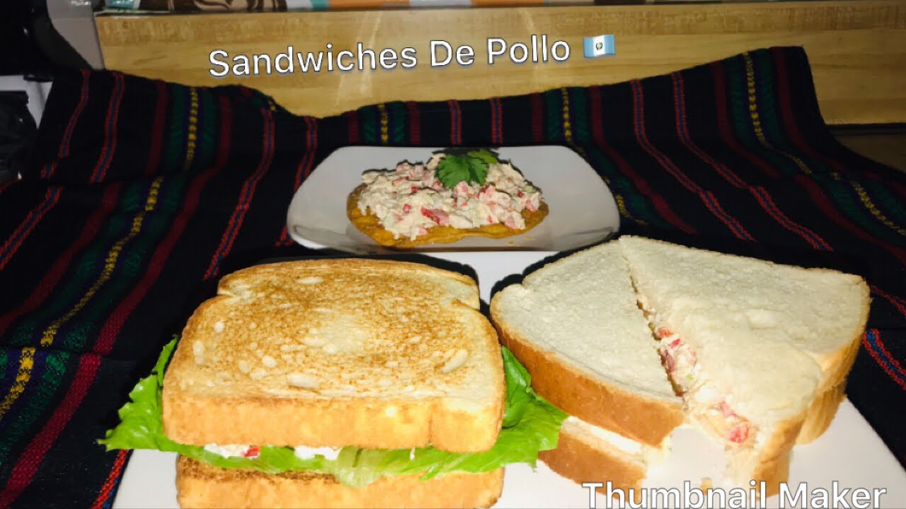 Sandwiches De Pollo Estilo Guatemala