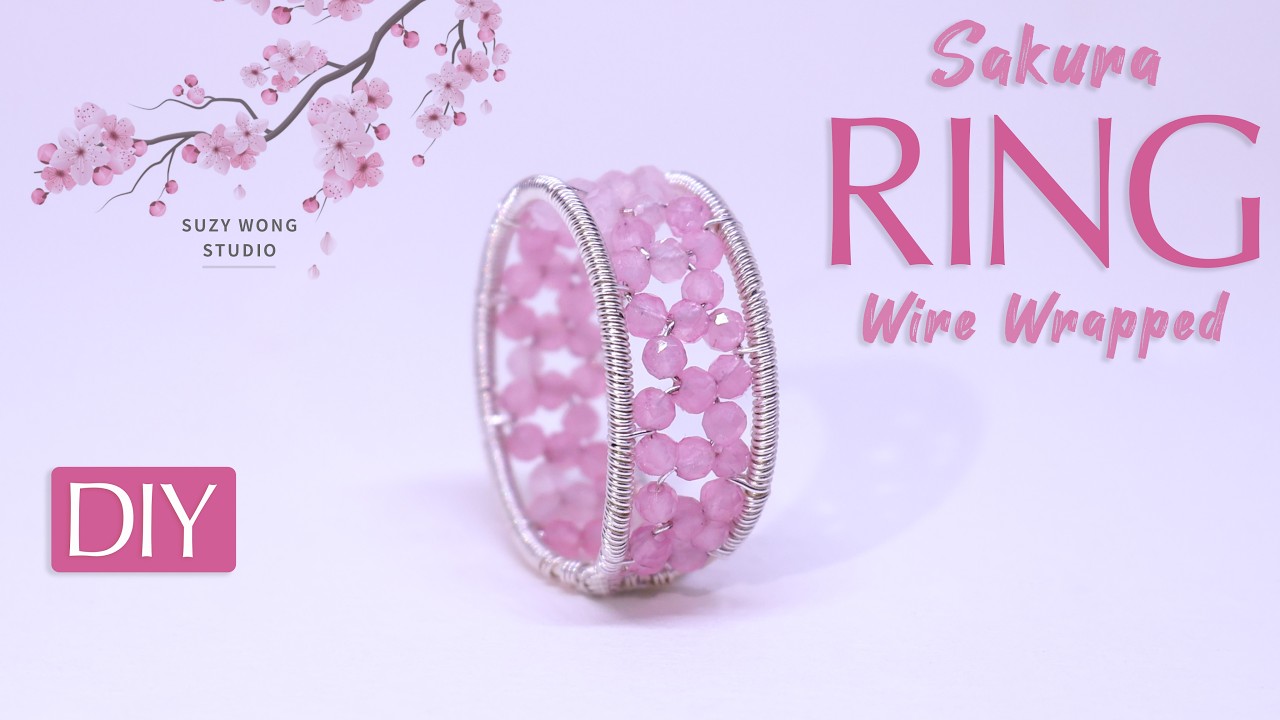 Handmade Sakura Ring Tutorial| Wire Wrap Ring| DIY Ring| DIY Jewelry| How to make