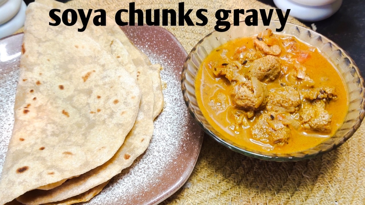 DELICIOUS Soya Chunks Gravy Recipe #cooking