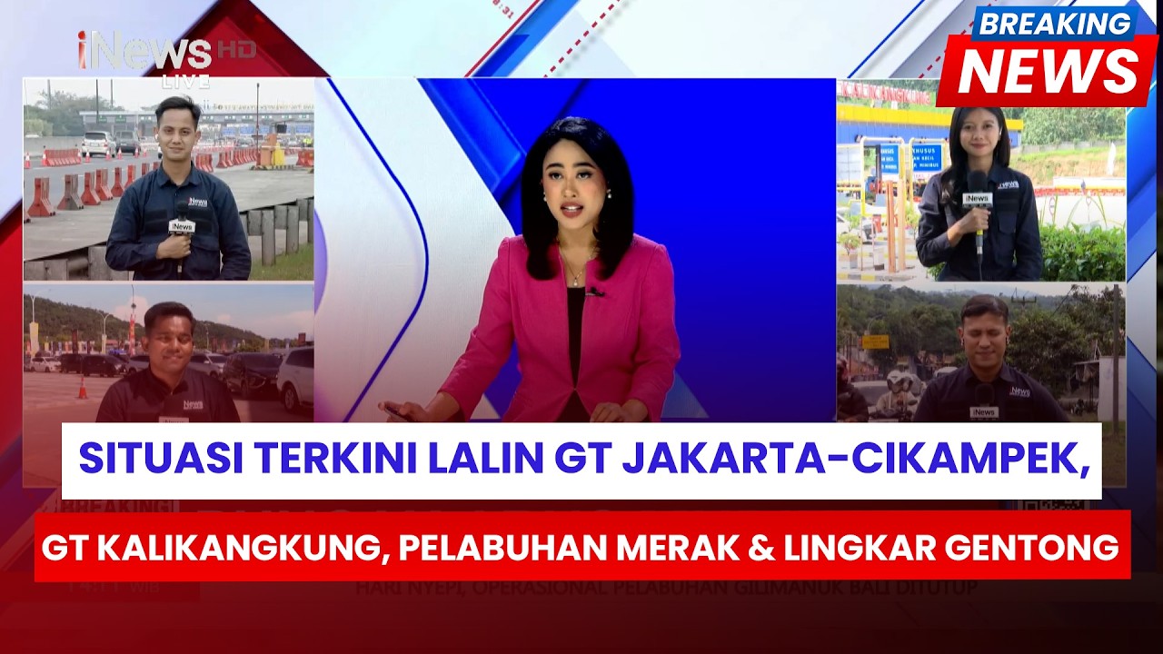 Situasi Terkini Lalin GT Jakarta-Cikampek, GT Kalikangkung, Pelabuhan Merak & Lingkar Gentong