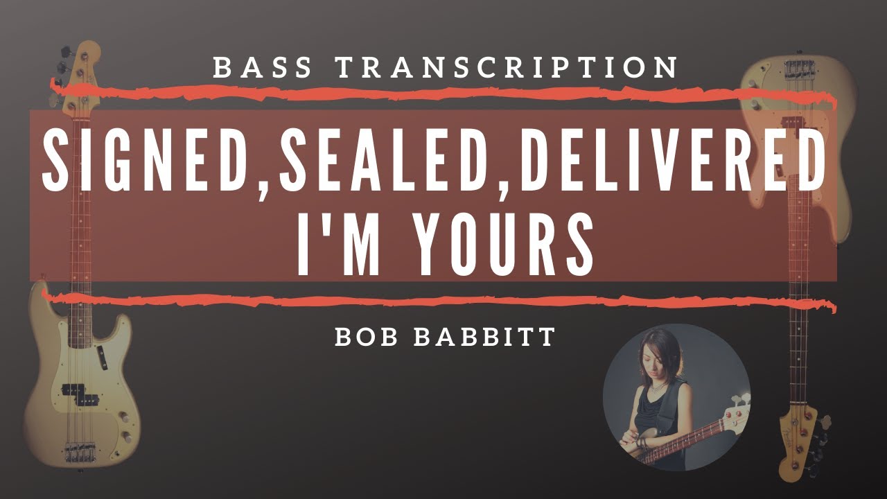 Bob Babbitt bassline on Signed, Sealed, Delivered I'm Yours by Stevie Wonder