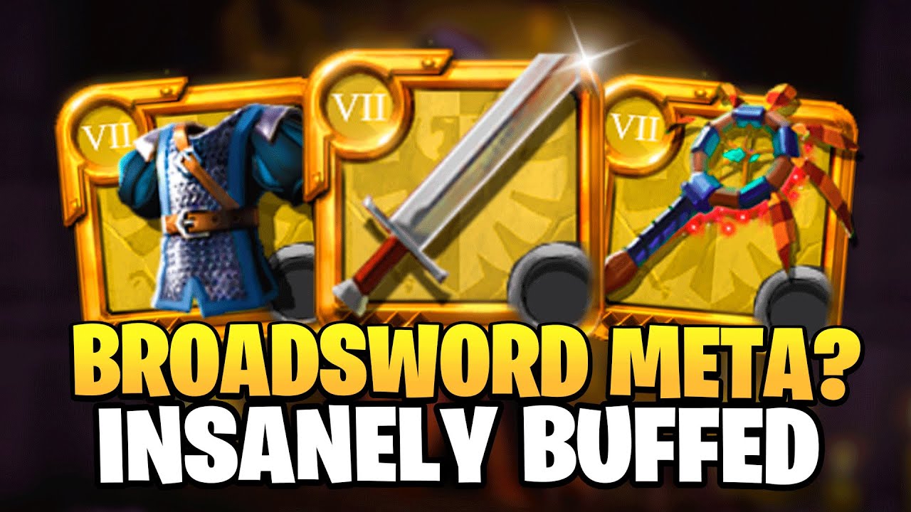Buffed Broadsword Meta Build Solo PvP Mists Albion Online