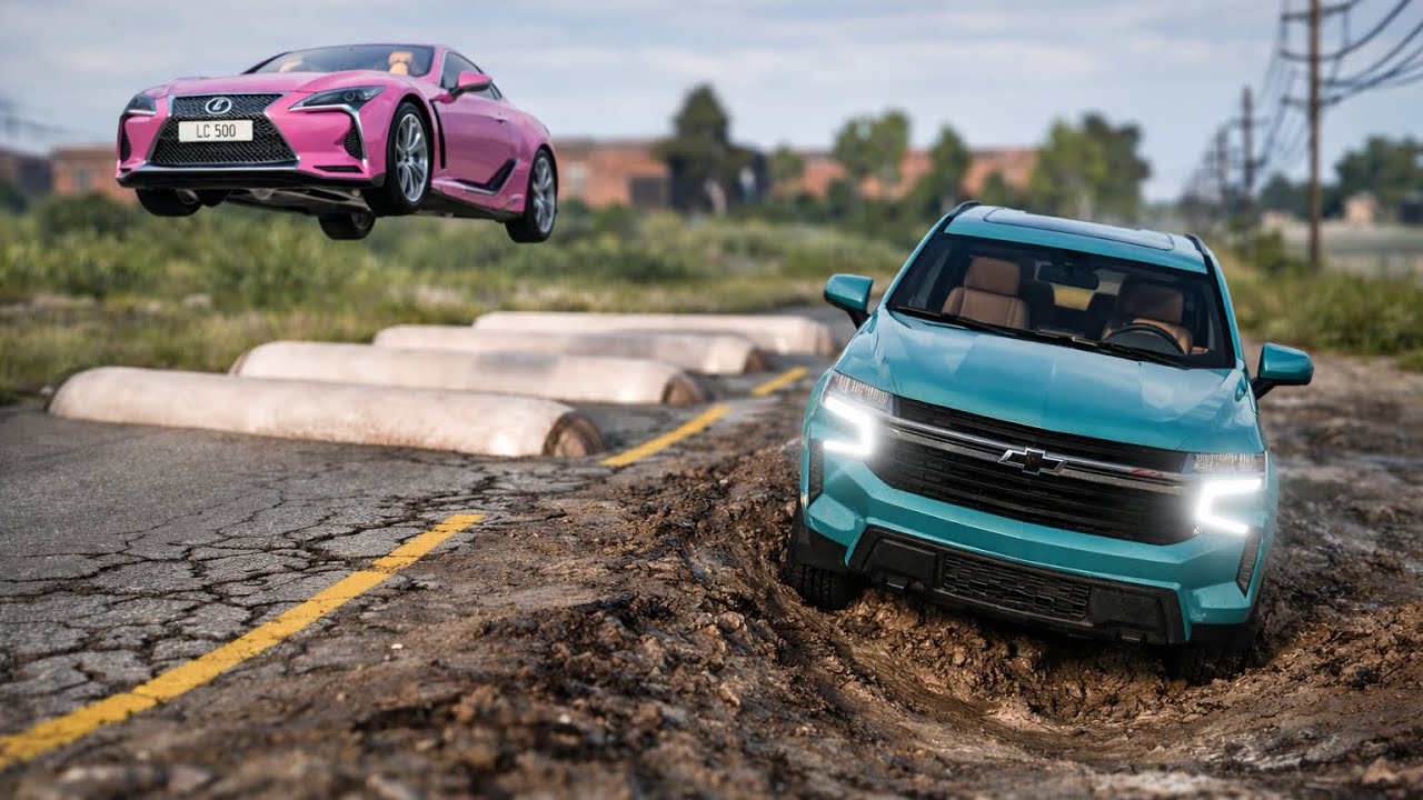 Cars vs Mud 🦶🏾 BeamNG Drive Challenge!