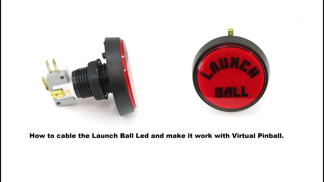 Led  Launcher Ball button for Virtual Pinball (How to wire it)