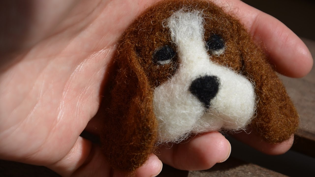 Keçe İğneleme Köpek-1/Needle Felted Dog-1