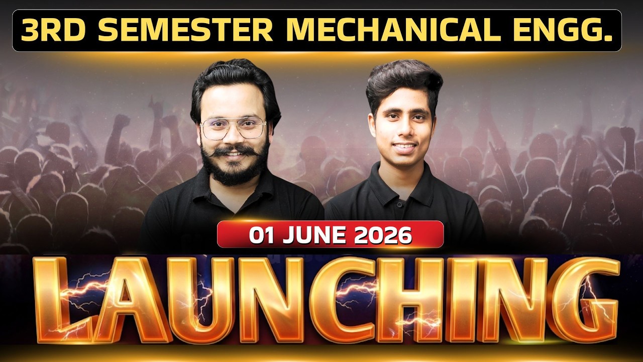 🔥Launching | 3rd Semester Mechanical Engg. | #gtechpoly