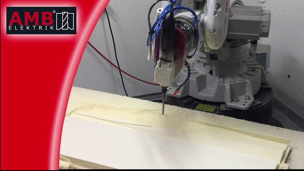 6-Achsen-Roboter mit Fr&auml;smotor - Freiformfr&auml;sen