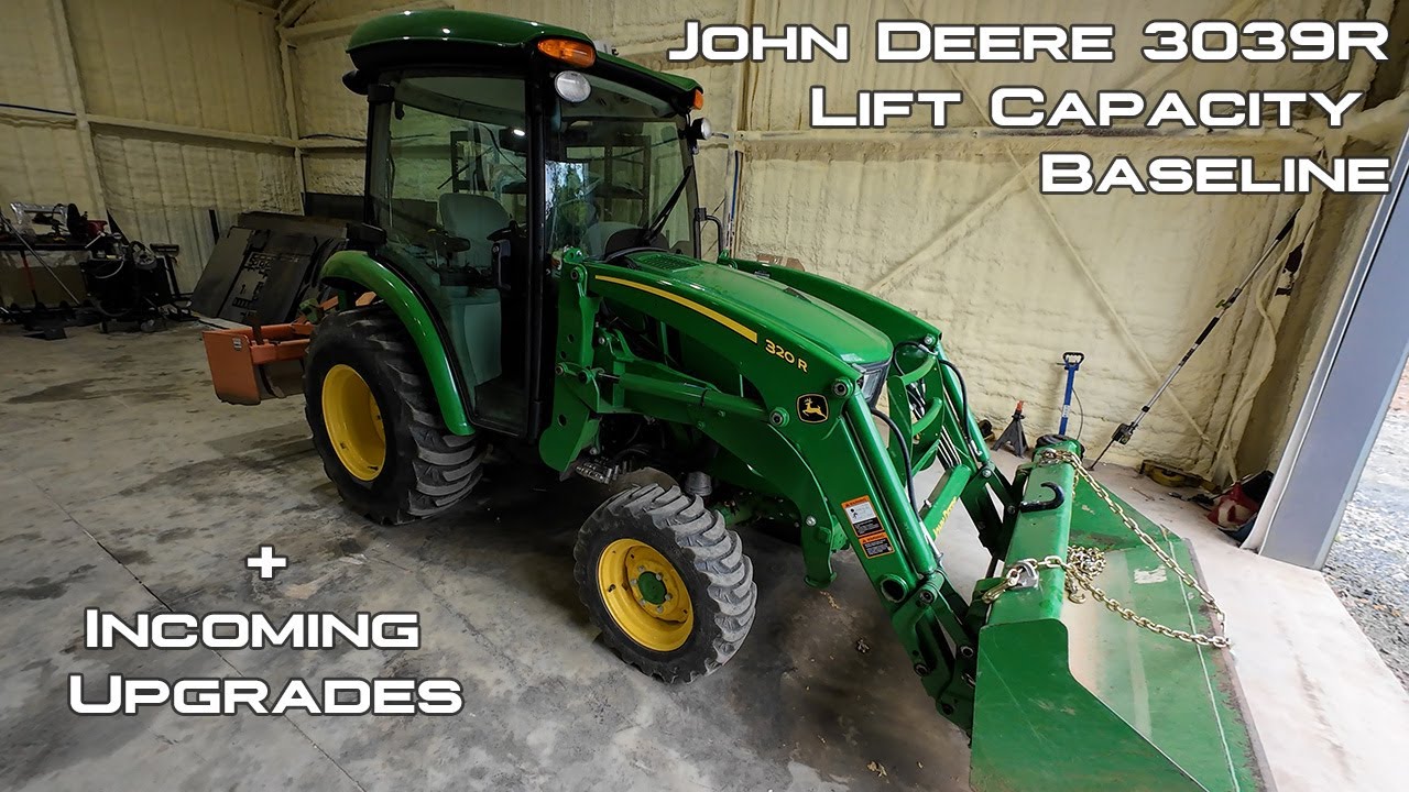 Базовая грузоподъемность John Deere 3039R + предстоящие обновления
