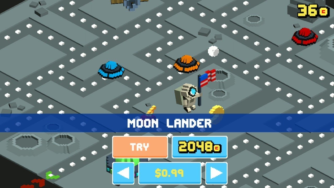 Pac-Man 256 Playthrough - (Moon Lander)