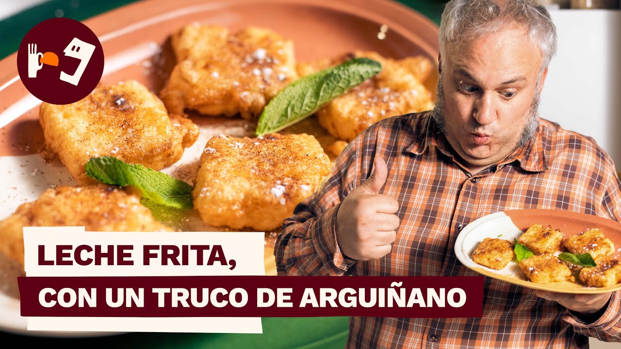 Prueba esta DELICIOSA receta de LECHE FRITA, con un TRUCO de ARGUIÑANO