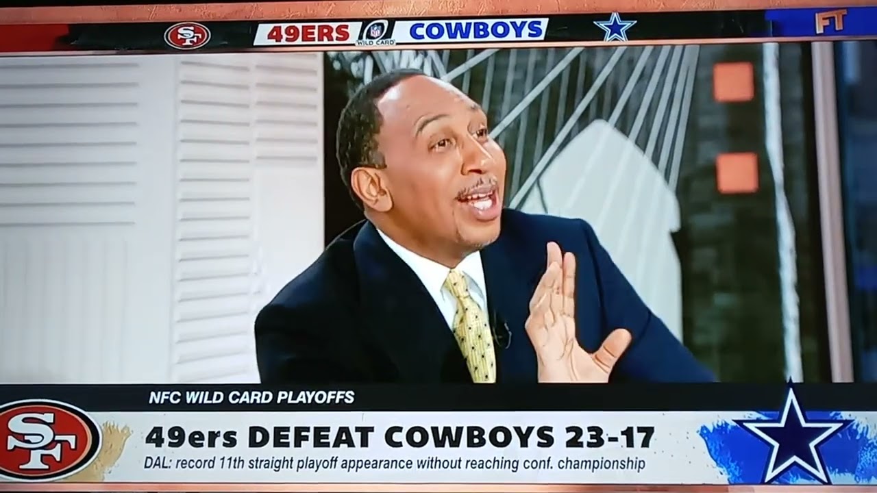 Cowboy Fans Destroyed by the loss. Stephen A Smith . Gloats....
