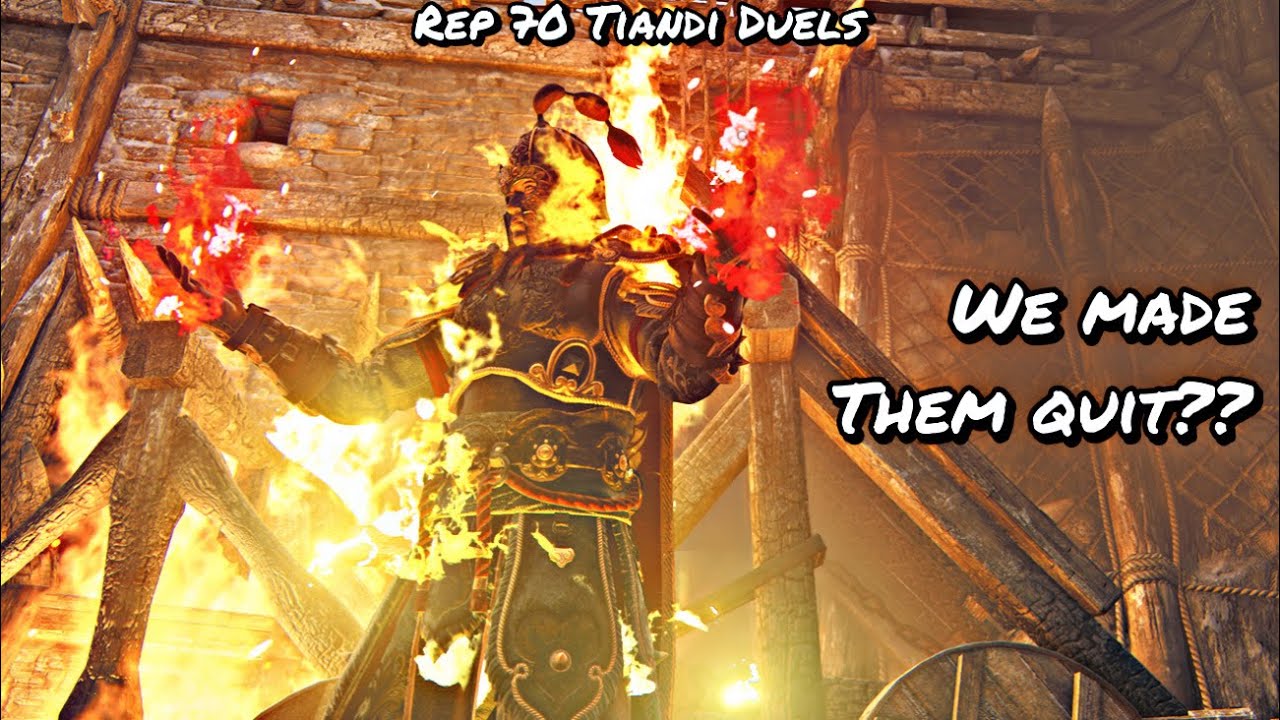 We Made Them Quit?? (Rep 70 Tiandi Duels) | For Honor