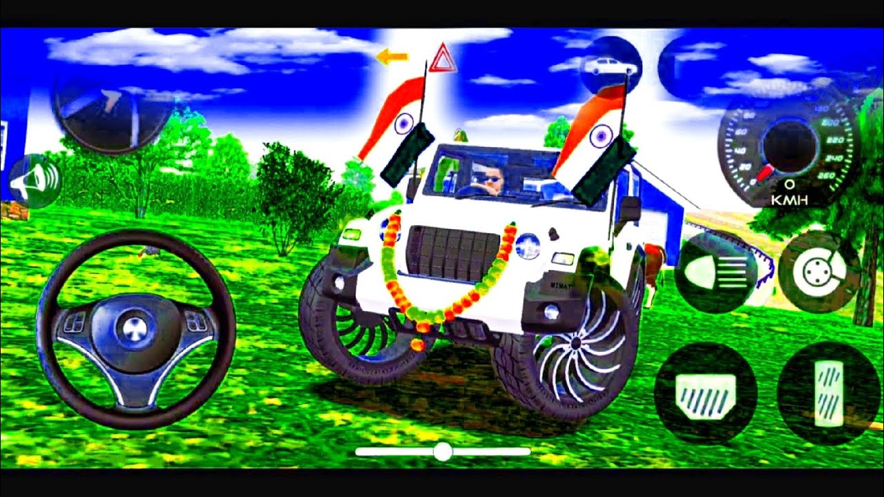 Modified Mahindra Thar😈Games:India White Thar (Gadi Wala Games) Car Game Android Game - #2026