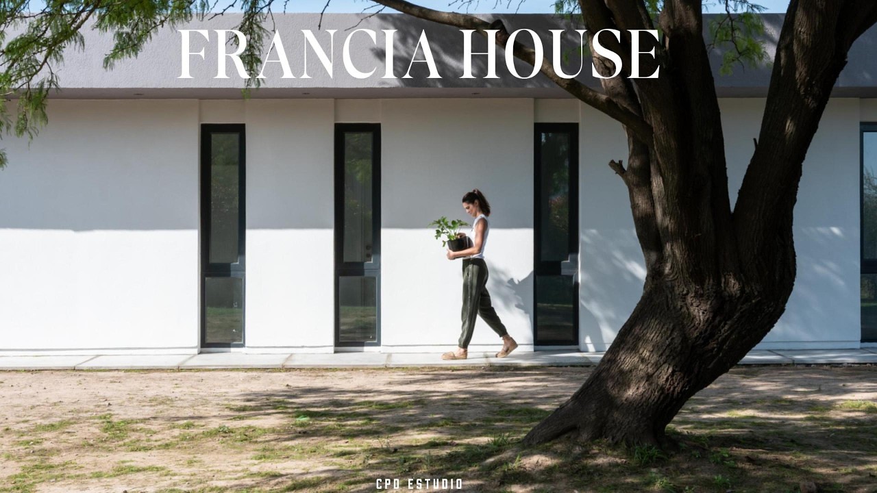 Modern Single-Story House Designed Around a Carob Tree | CPD Estudio