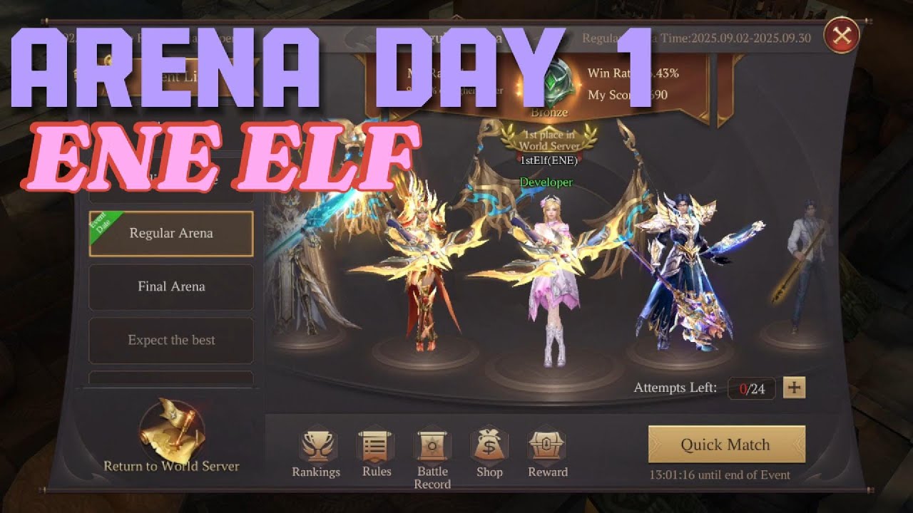 ENE ELF | SCORPIO ARENA DAY 1 | 24 MATCHES