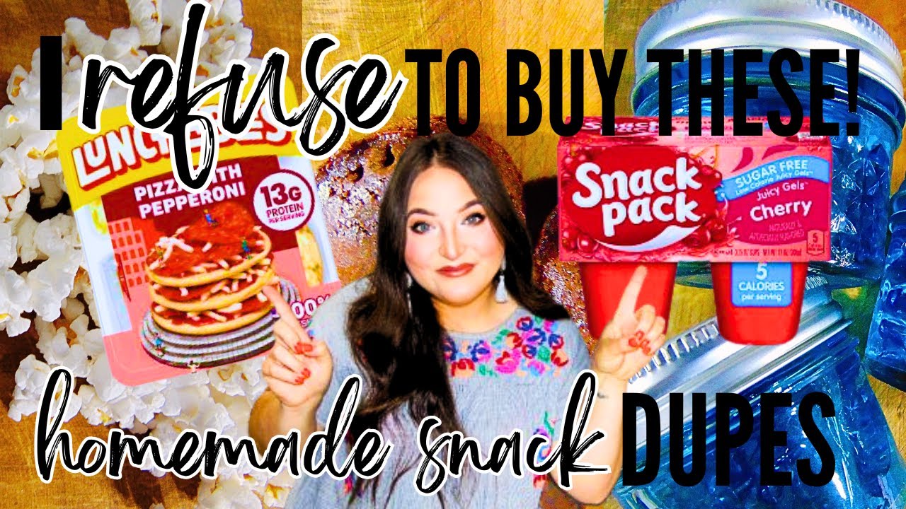 SIX KID SNACK DUPES | HOMEMADE SNACKS | SIMPLE + CHEAP