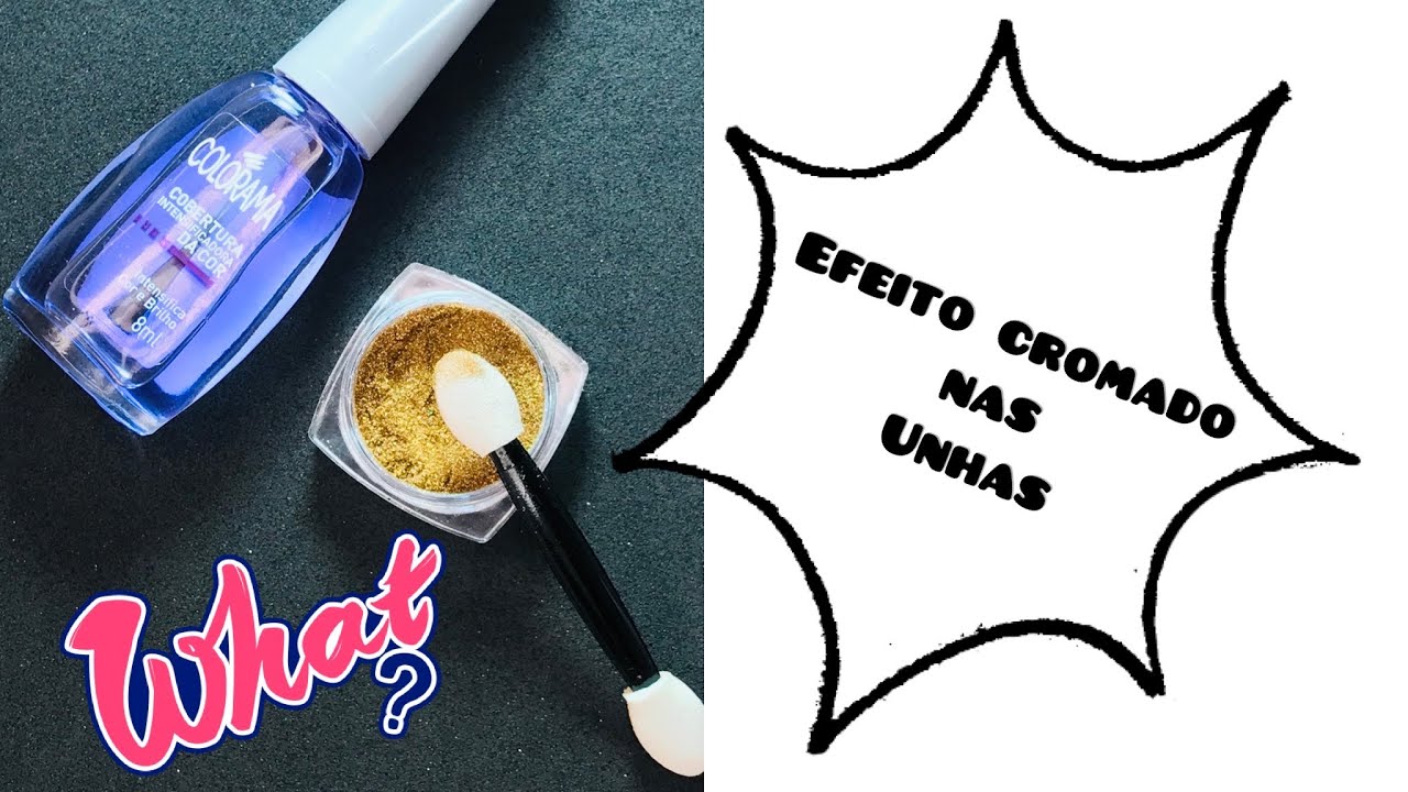 Unhas cromada | Tutorial | Como fazer unhas cromada?! | Marcianovaisnail