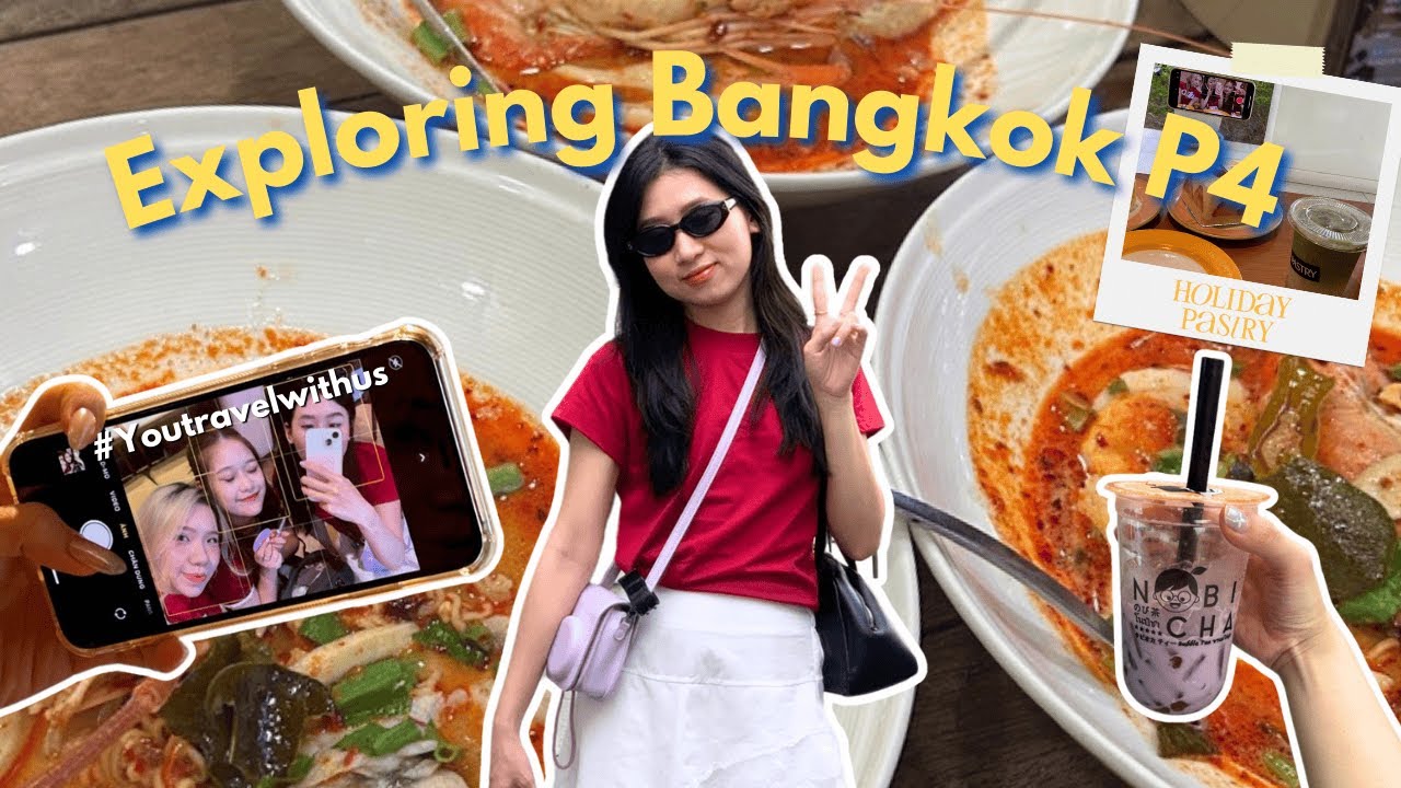 Thailand Vlog | Day3 in BK: mỳ thuyền, mỳ tomyum toàn người Việt đến ăn, Holiday Pastry | NabongVlog