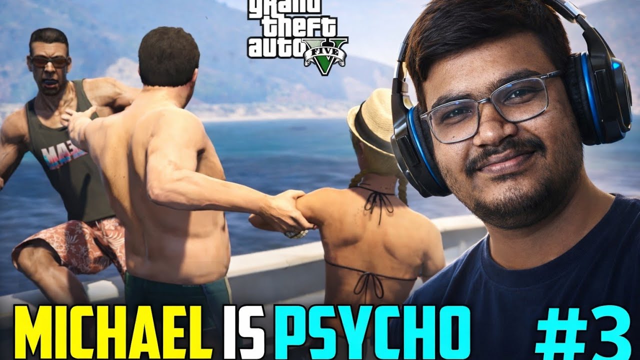 MICHAL KILLED HIS DAUGHTER'S FRIENDS (GTA V #3 ) 