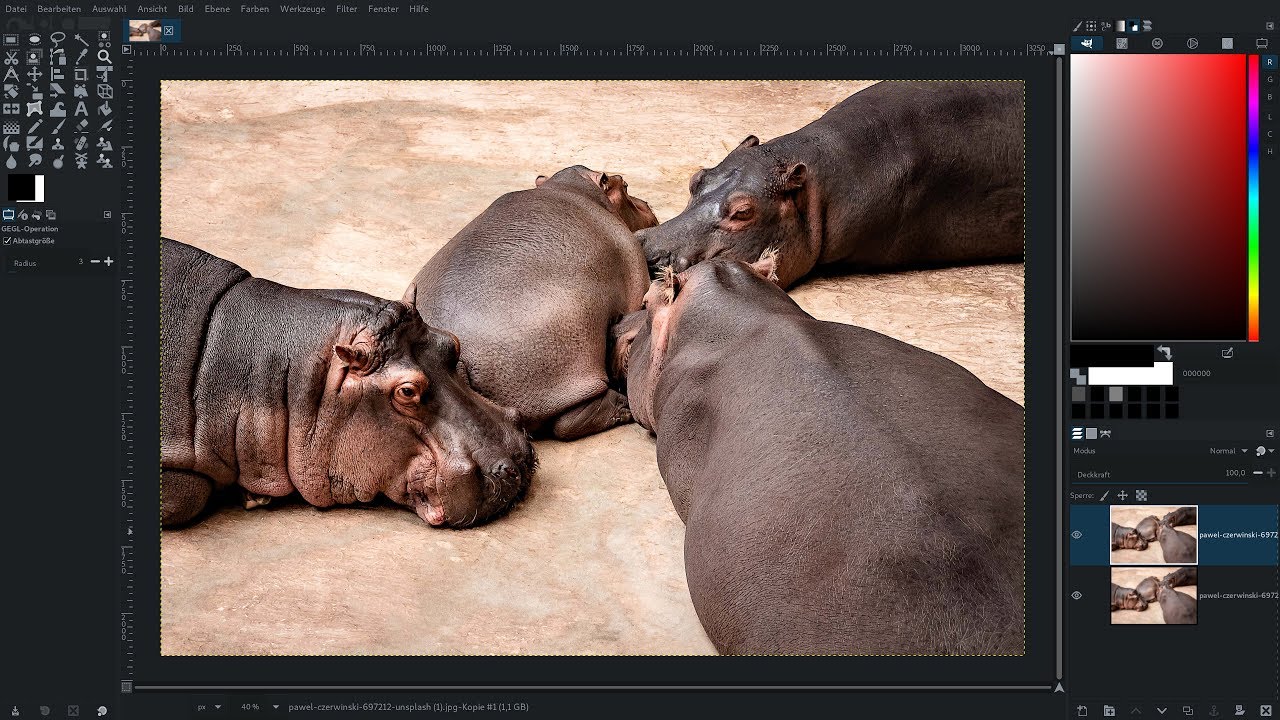 Gimp 3.0: Klarheit - Lokaler Kontrast – Schärfen
