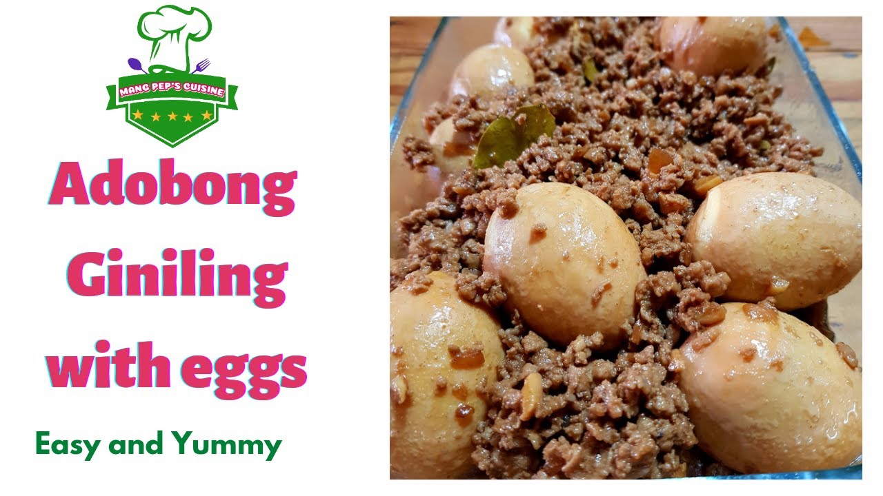 Adobong pork giniling with eggs
