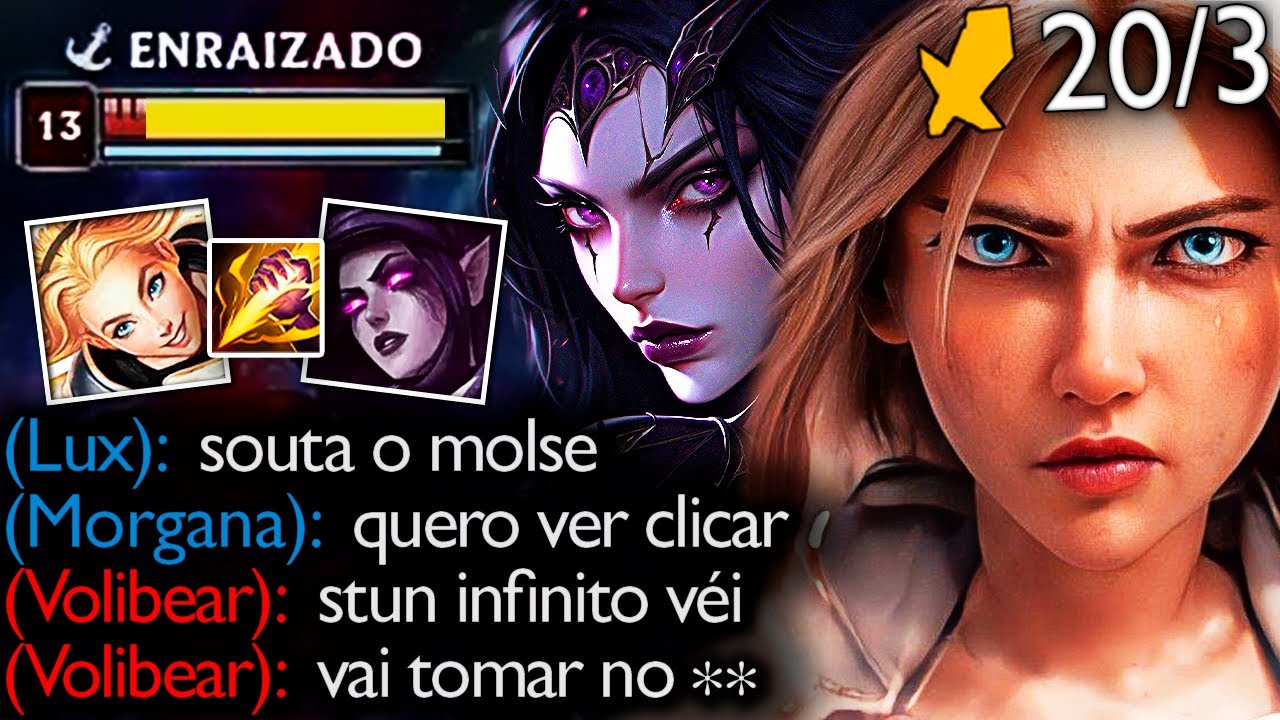 LUX E MORGANA É STUN INFINITO, IMPOSSÍVEL SAIR DESSE COMBO KKKKKKK