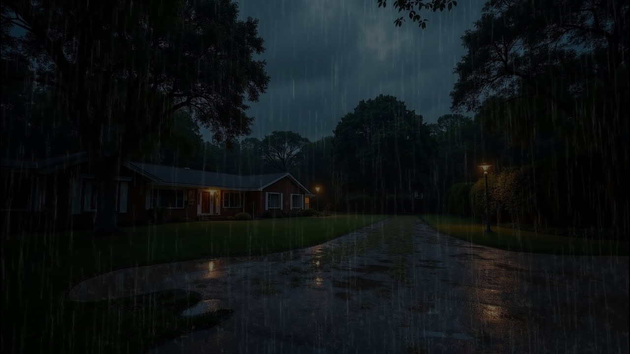 Cozy Sound of Rain | Gentle Night Rain White Noise for Deep, Peaceful Sleep