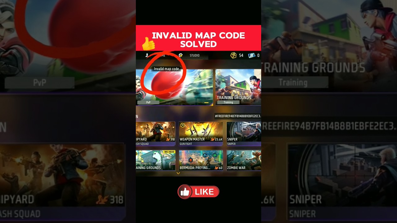 invalid map code solved 🍷👍 ll #shortsfeed #shorts #freefire #craftland #solved @dilluoficial
