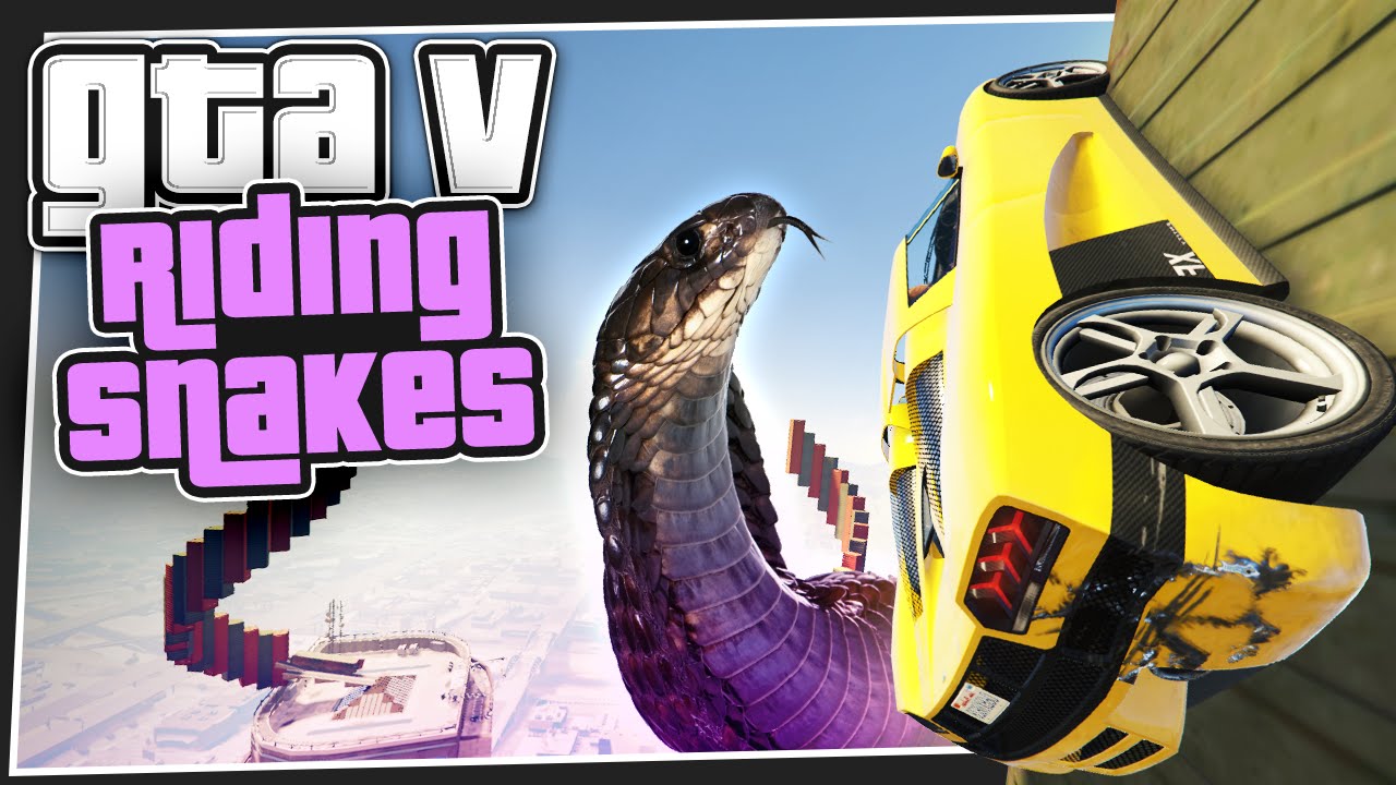 GTA 5 Online - Riding Snakes (GTA V Custom Games)