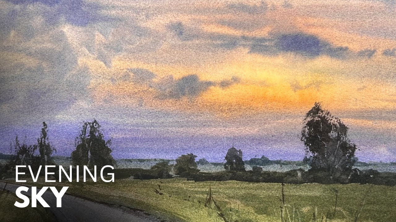How to Paint an Evening Sky in Watercolor
