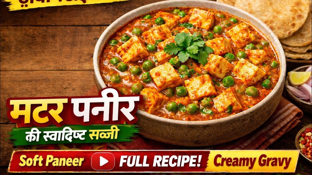 Dhaba Style Matar Paneer Recipe | Hotel Jaisa Swad Ghar Par | Easy Indian Curry 2026
